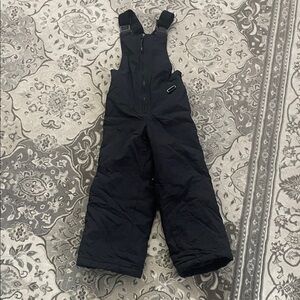 Kids' Black Snow Overalls